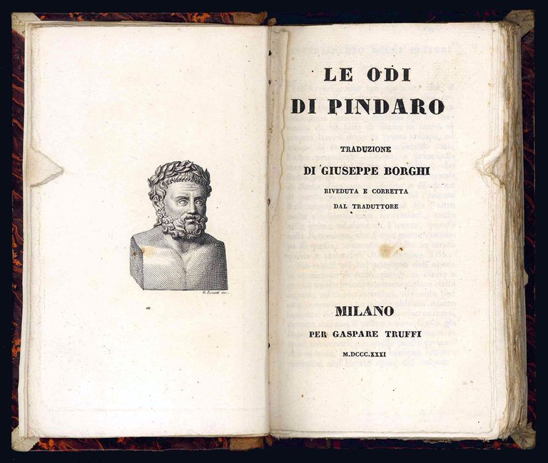 Le odi di Pindaro traduzione di Giuseppe Borghi riveduta e …