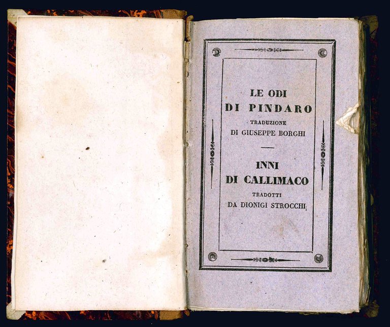 Le odi di Pindaro traduzione di Giuseppe Borghi riveduta e …