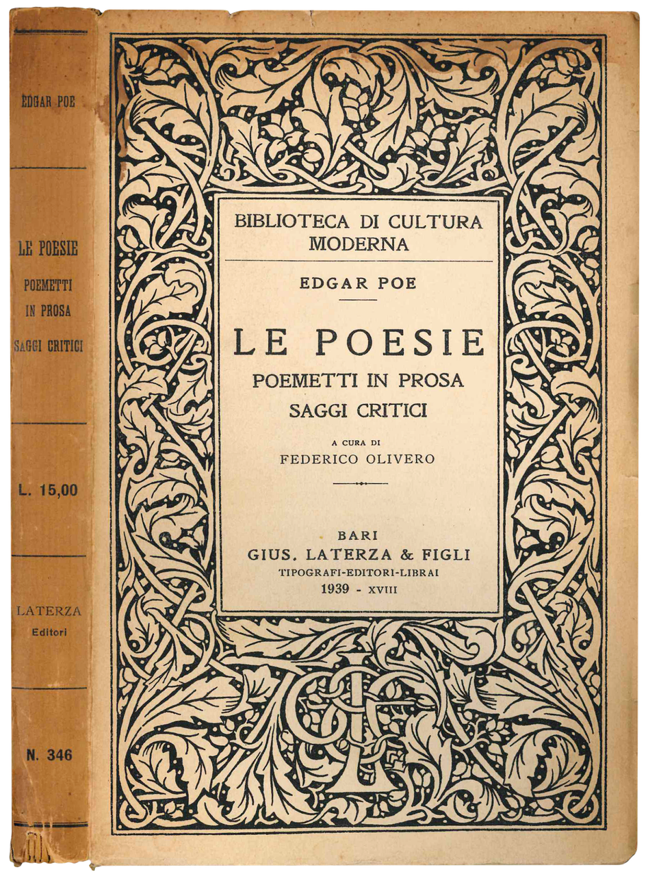 Le poesie. Poemetti in prosa. Saggi critici. A cura di … | Immagine principale