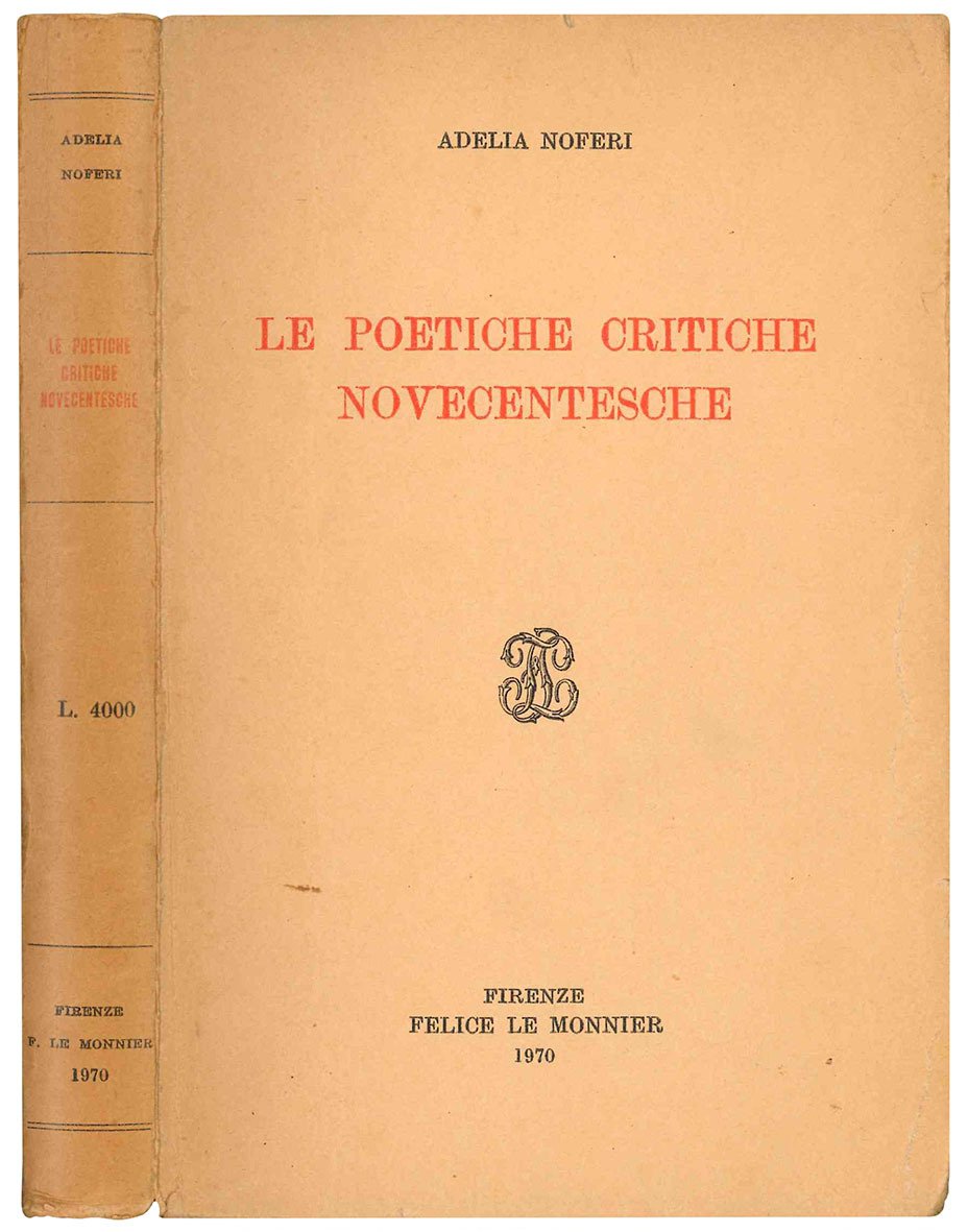 Le poetiche critiche novecentesche. | Immagine principale