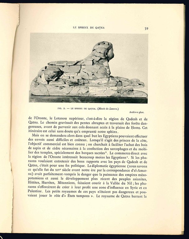 Le sphinx de Qatna.