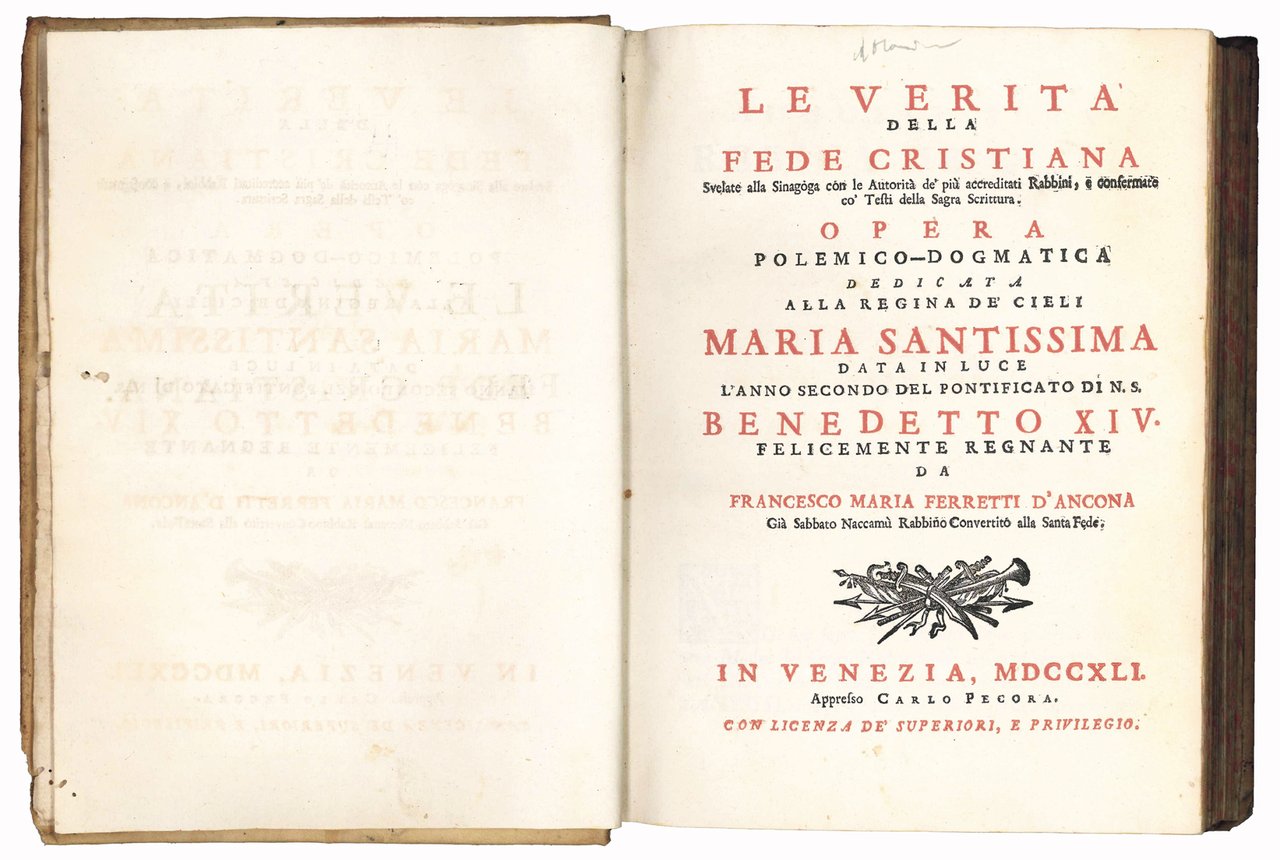 Le verità della Fede Cristiana svelate alla Sinagoga con le … | Immagine principale