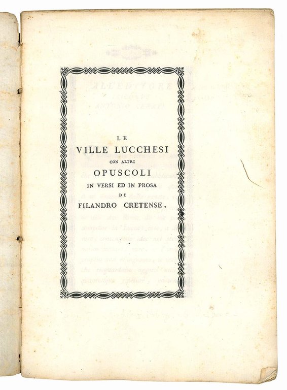 Le ville lucchesi con altri opuscoli in versi ed in …