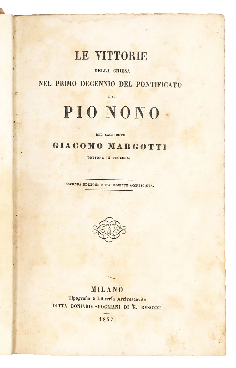 Le vittorie della Chiesa nel primo decennio del pontificato di … | Immagine principale