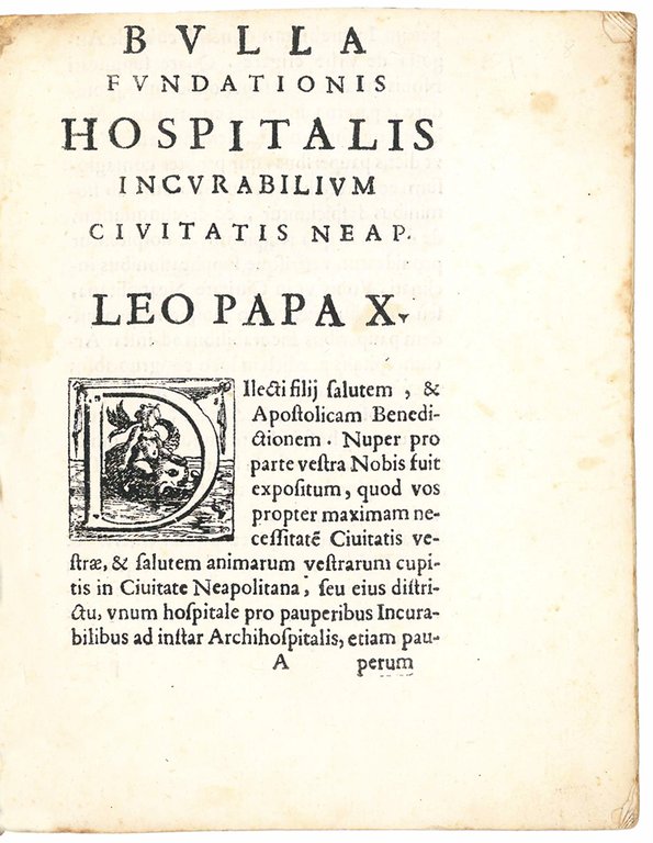 LEO X (Pope, 1513-1521). Bulla fundationis Hospitalis Incurabilium civitatis Neap. … | Immagine Gallery 3
