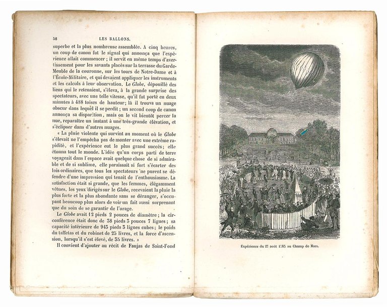 Les ballons et les voyages aeriens par Fulgence Marion. Deuxieme …