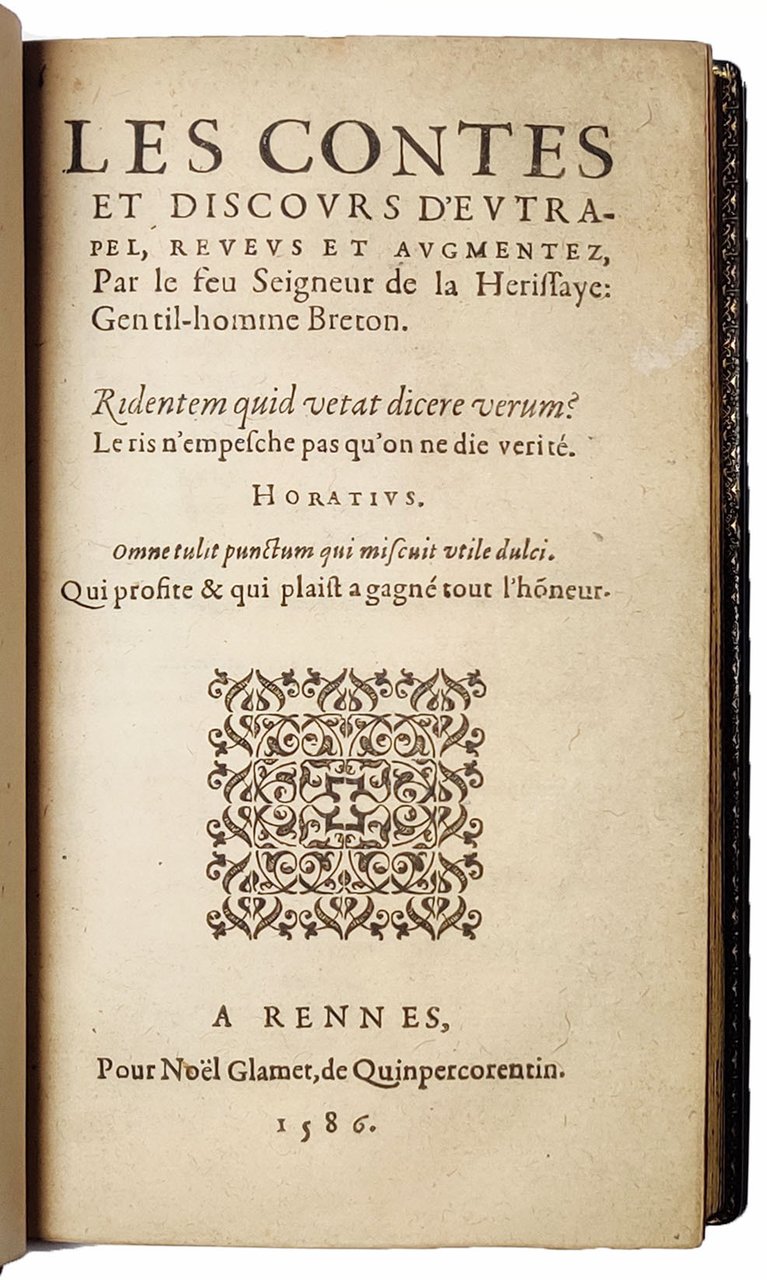 Les contes et discours d'Eutrapel [...]