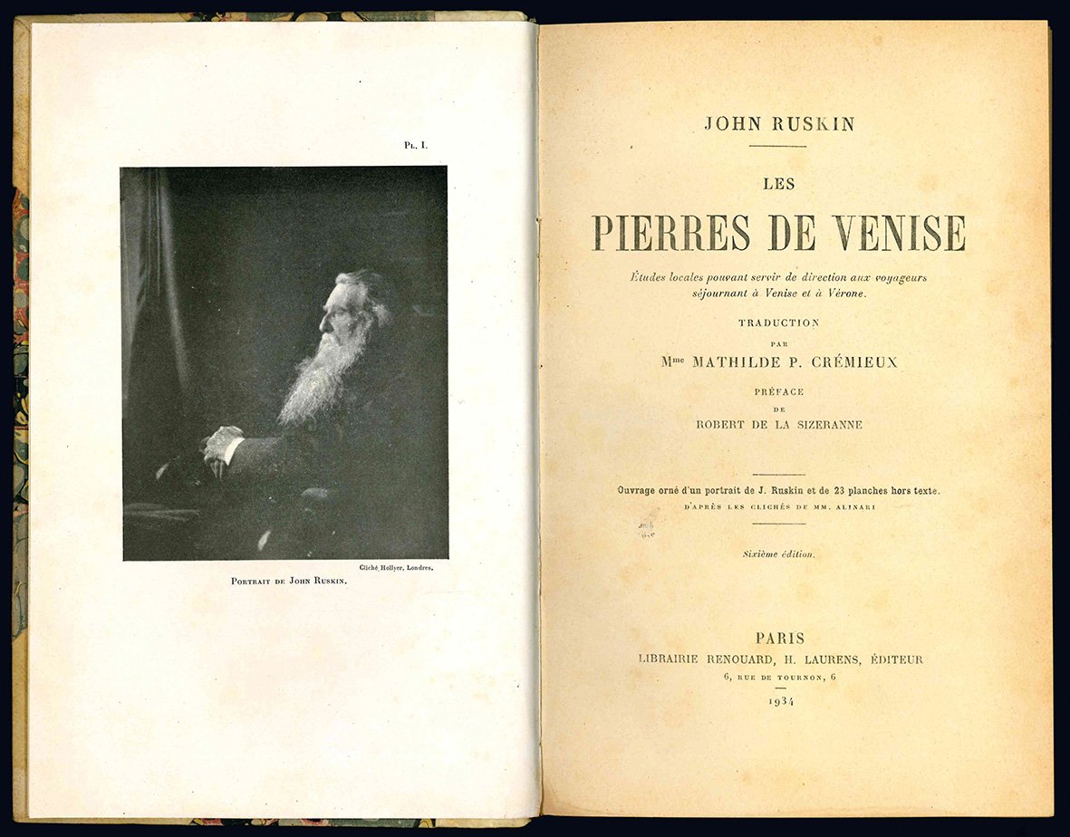Les pierres de Venise. Etudes locales pouvant servir de direction …