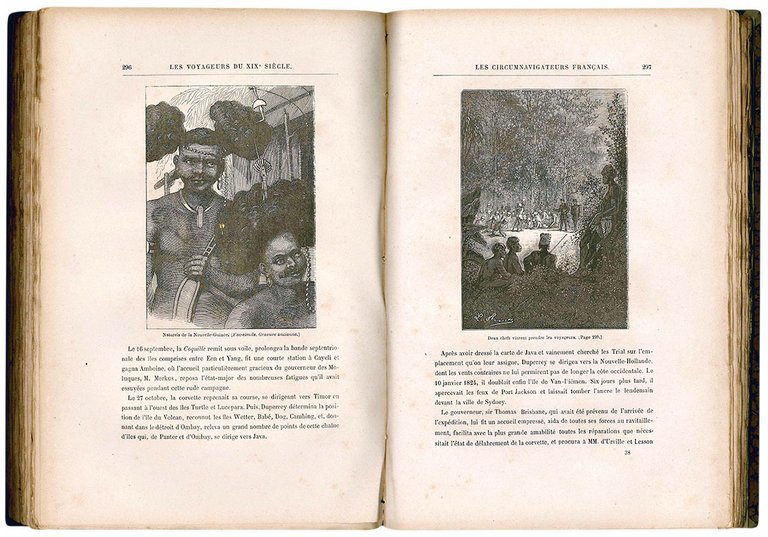 Les voyageurs du XIX^ siècle par Jules Verne 51 dessins …