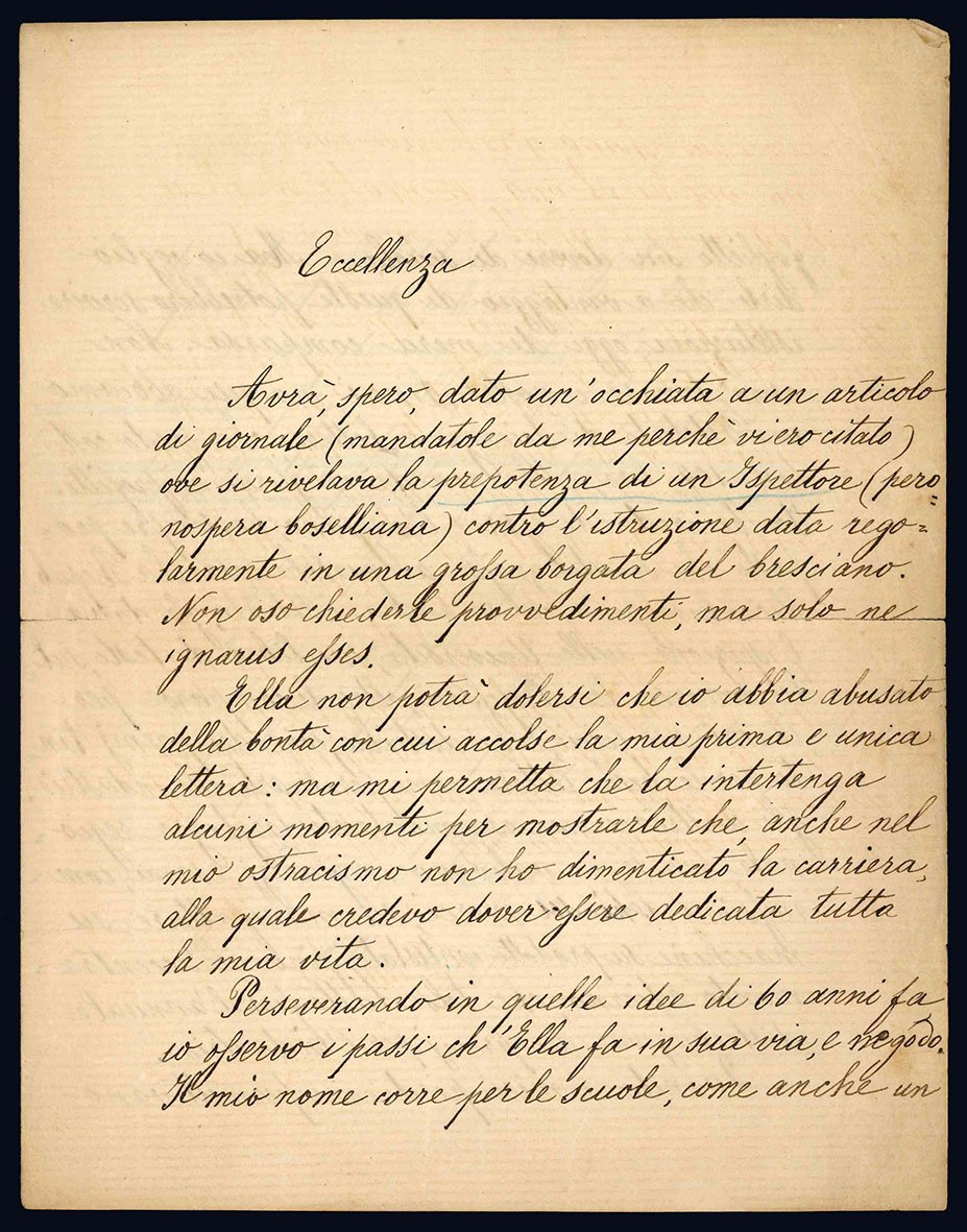 Lettera autografa. Milano: 2 settembre 1891.