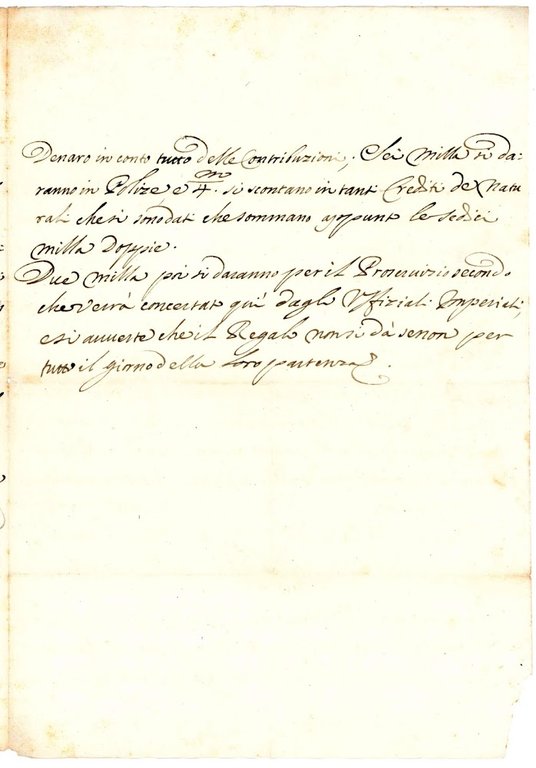 Lettera cancelleresca con firma autografa. Manoscritto su carta. Modena, 2 …