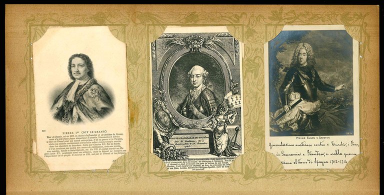 Lotto di 33 cartoline raffiguranti personaggi illustri.