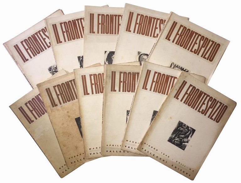 Lotto di 47 numeri de "Il Frontespizio". Annate complete 1937, …