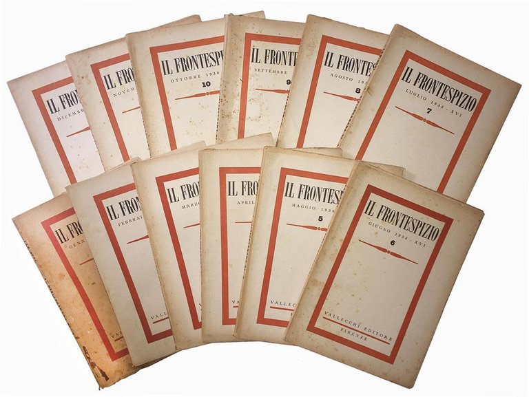 Lotto di 47 numeri de "Il Frontespizio". Annate complete 1937, …