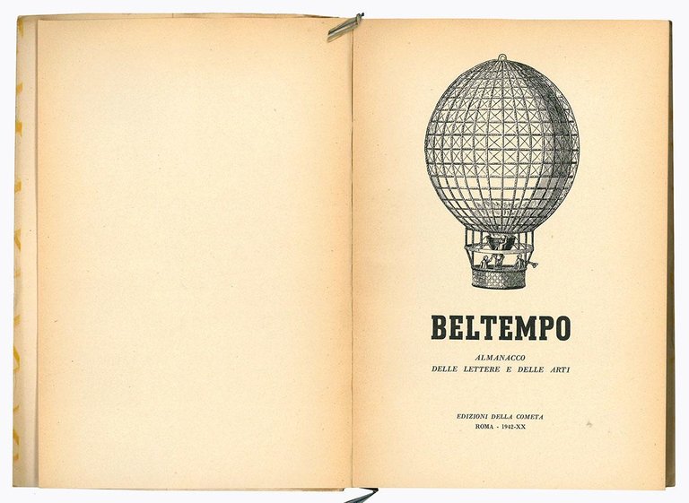 Lotto di due numeri di "Beltempo. Almanacco delle lettere e …