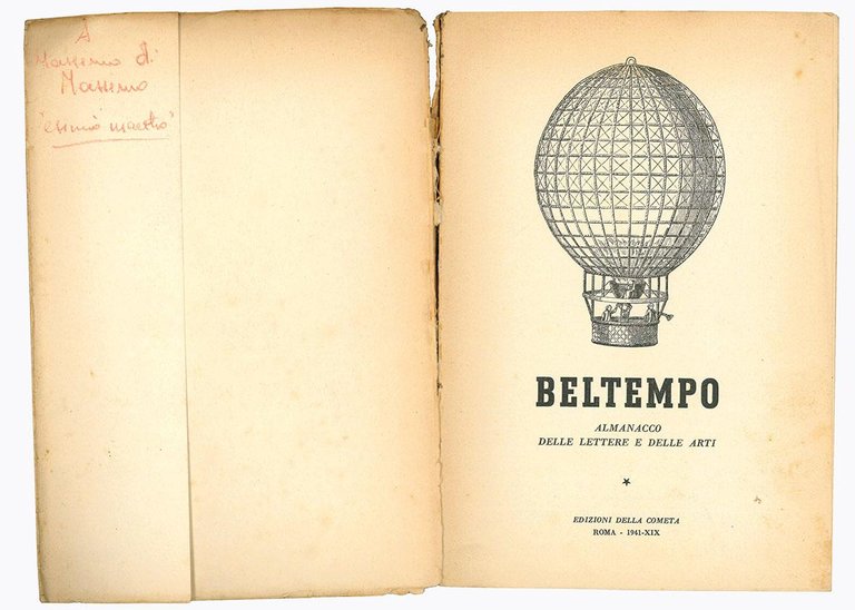 Lotto di due numeri di "Beltempo. Almanacco delle lettere e …