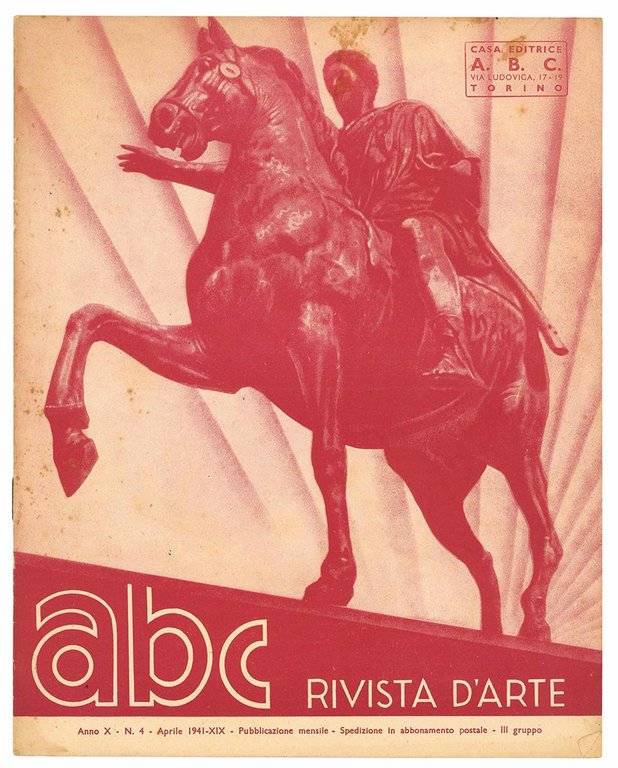 Lotto di quattro numeri di "abc Rivista d'arte".