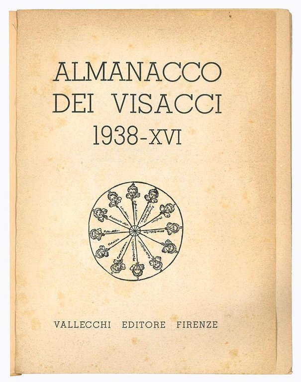 Lotto di tre numeri dell' "Almanacco dei visacci". Anno 1937, …