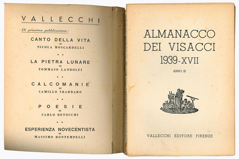 Lotto di tre numeri dell' "Almanacco dei visacci". Anno 1937, …