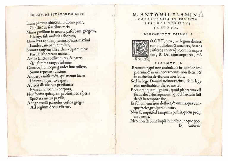 M. Antonii Flaminii Paraphrasis in triginta Psalmos versibus scripta ad … | Immagine Gallery 2