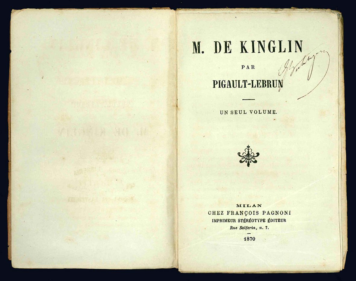 M. de Kinglin par Pigault-Lebrun.