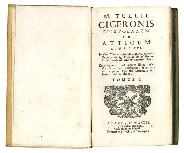 M. Tullii Ciceronis Epistolarum ad Atticum libri XVI. In duos …
