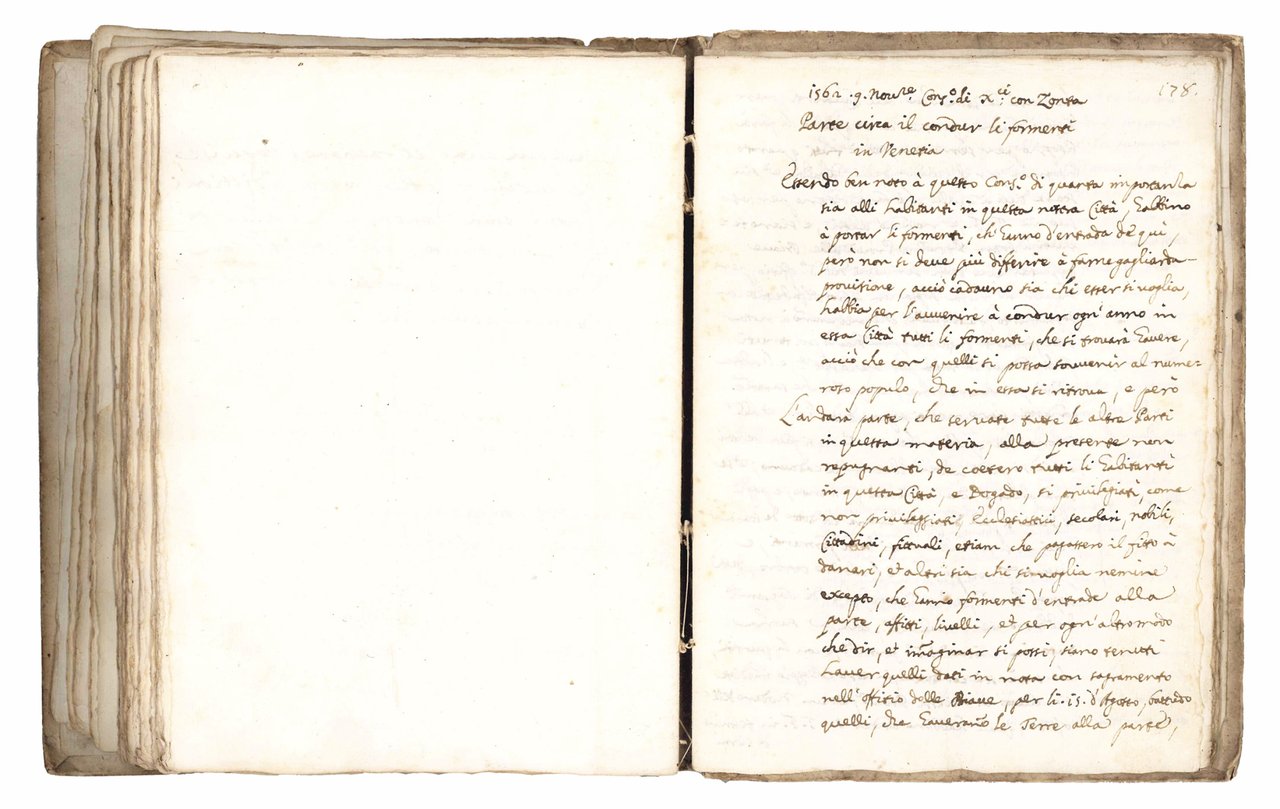 Manoscritto su carta in italiano. Venezia, prima metà del XVIII … | Immagine principale