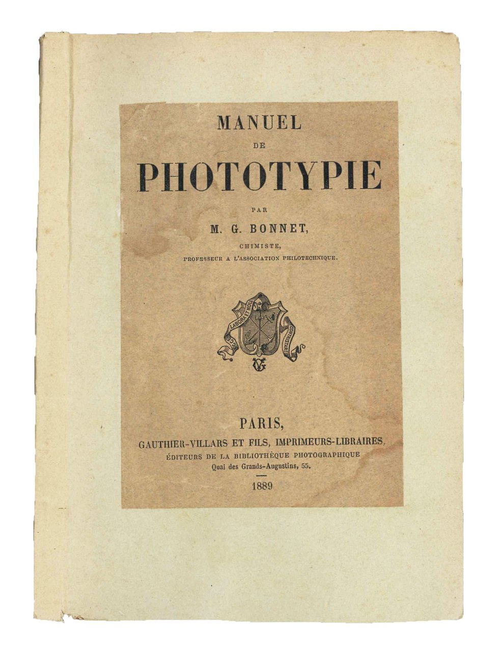Manuel de phototypie. | Immagine principale