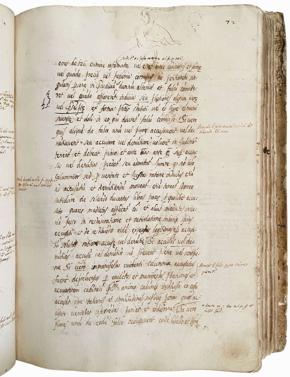 Manuscript on paper in Latin and Italian. Mantua, end of …