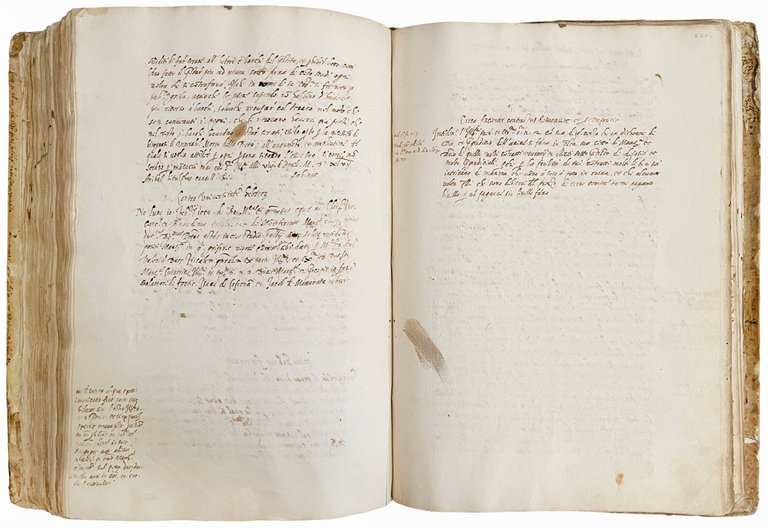 Manuscript on paper in Latin and Italian. Mantua, end of …