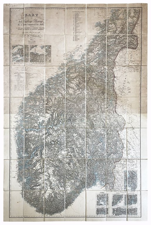 [Map of Norway] Kart over det sydlige Norge efter de … | Immagine Gallery 1