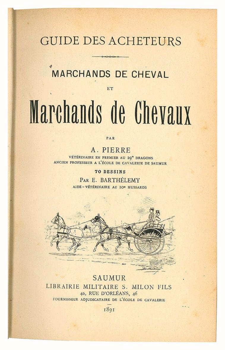 Marchands de cheval et marchands de chevaux