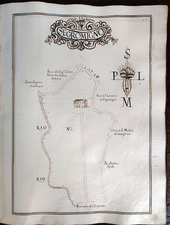 Martilogio de beni stabili del Sig. Federigo Ottolini. Misurati da …