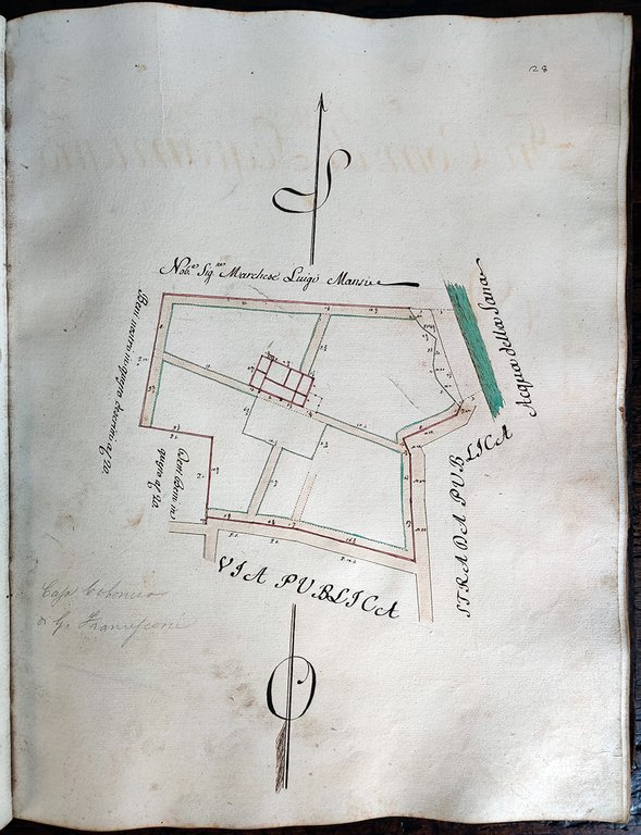 Martilogio de beni stabili del Sig. Federigo Ottolini. Misurati da …