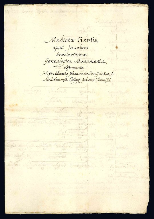 Mediceae Gentis apud Insubres Praeclarissimae Genealogica Monumenta, observante J.C., et …