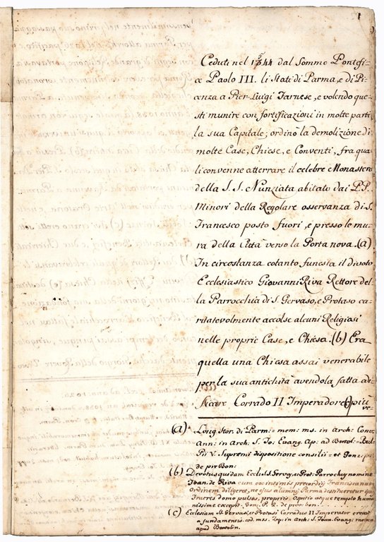 Memoria, e Narrazione riguardanti alla Chiesa de' R.R. Padri della …