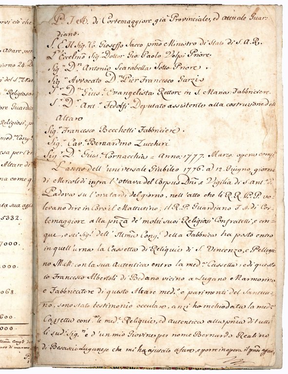 Memoria, e Narrazione riguardanti alla Chiesa de' R.R. Padri della …