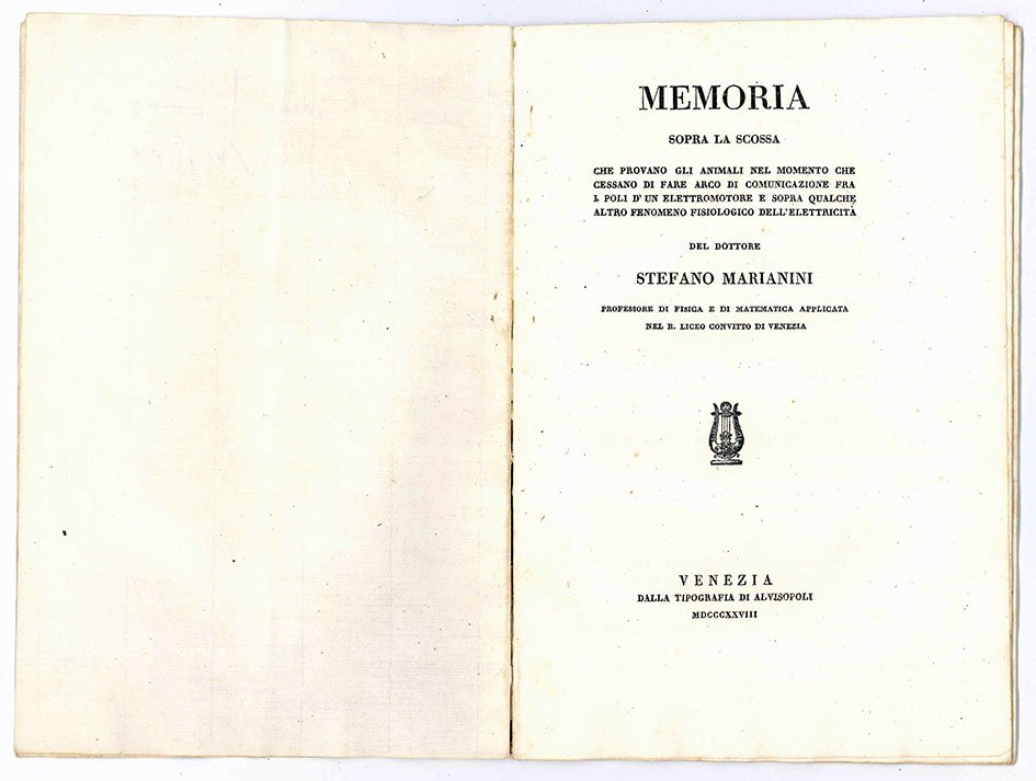 Memoria sopra la scossa che provano gli animali nel momento …
