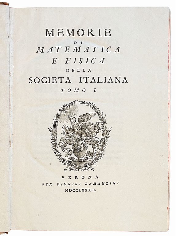 Memorie di matematica e fisica della società italiana. Tomo I-II