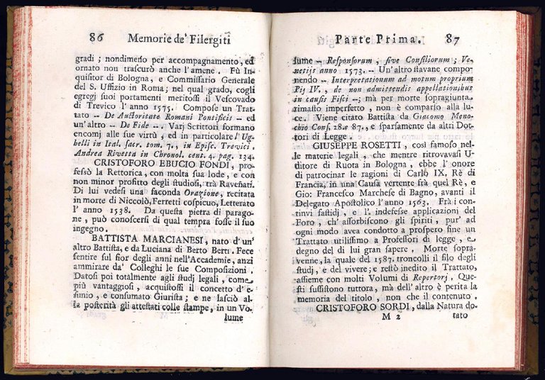 Memorie storiche dell'antica, ed insigne Accademia de' Filergiti della città …