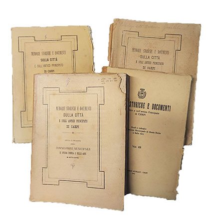 Memorie storiche e documenti su Carpi. Voll. I, V, VII, …