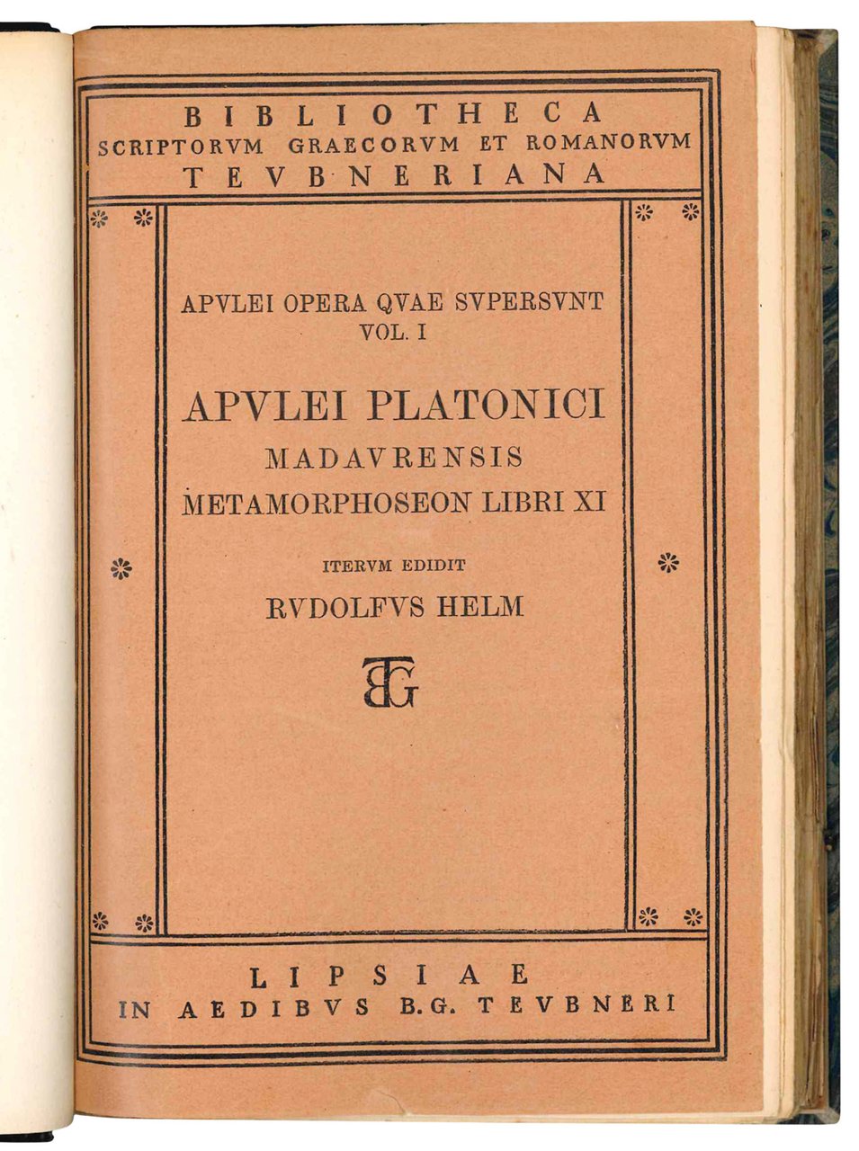 Metamorphoseon libri XI Iterum edidit Rudolfus Helm. | Immagine principale