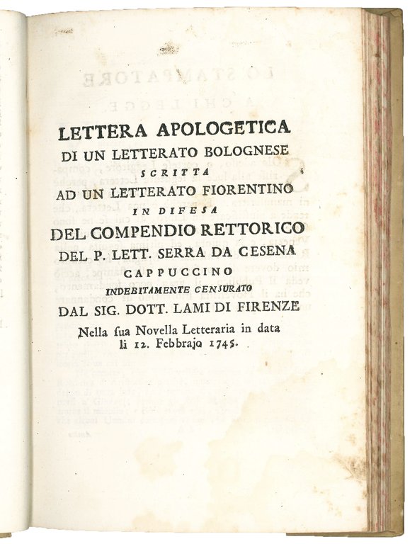 Miscellany volume containing 8 publications. 198x130 mm. Bound in contemporary …