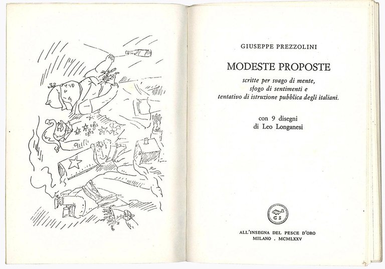 Modeste proposte scritte per svago di mente, sfogo di sentimenti …