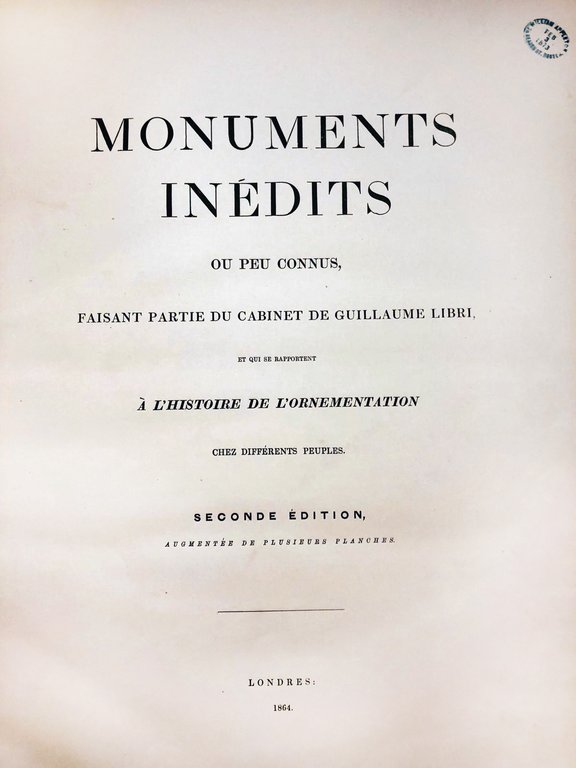 Monuments inédits ou peu connus faisant partie du cabinet de …