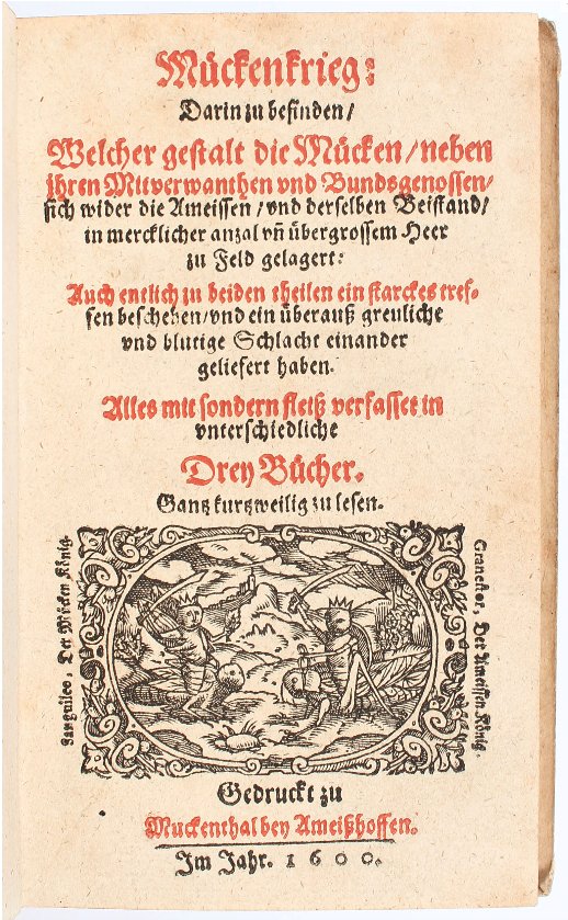 Mückenkrieg, Darin zu befinden, Welcher Gestalt die Mücken, neben ihren …