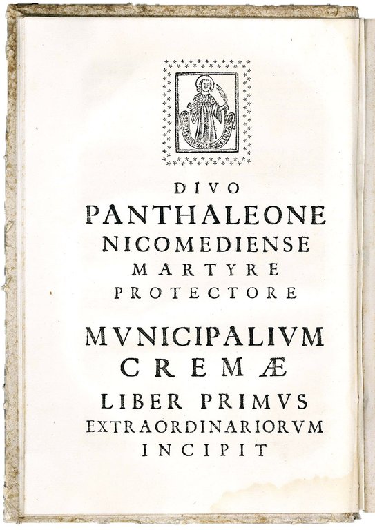 Municipalia Cremae. First colophon (l. S9r): Venice, Aurelio Pinzi, 1536. …