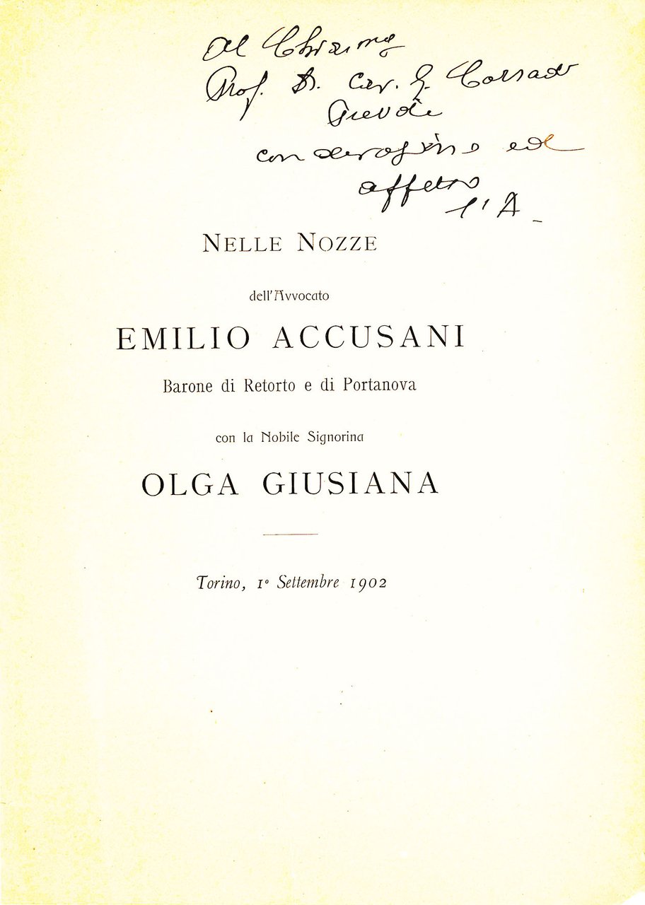 Nella benedizione nuziale. | Immagine principale