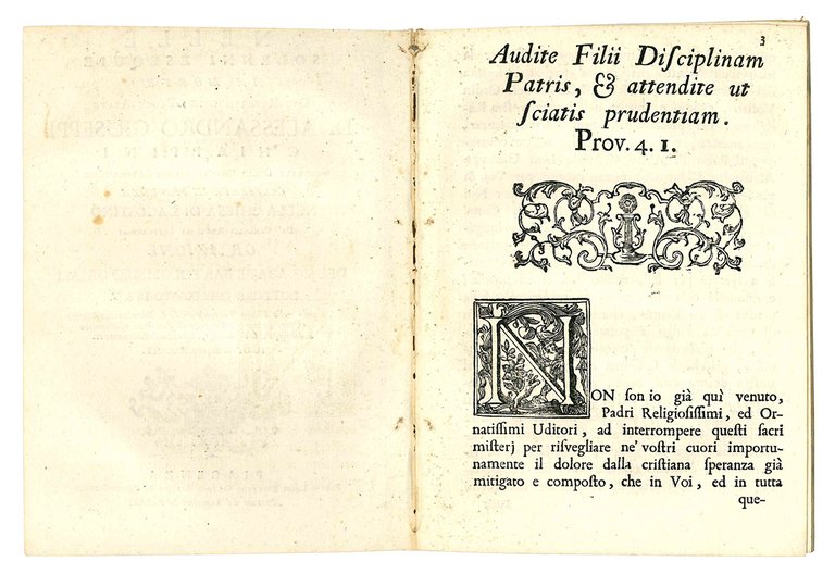Nelle solenni esequie in morte del Reverendissimo Padre Abate d. …