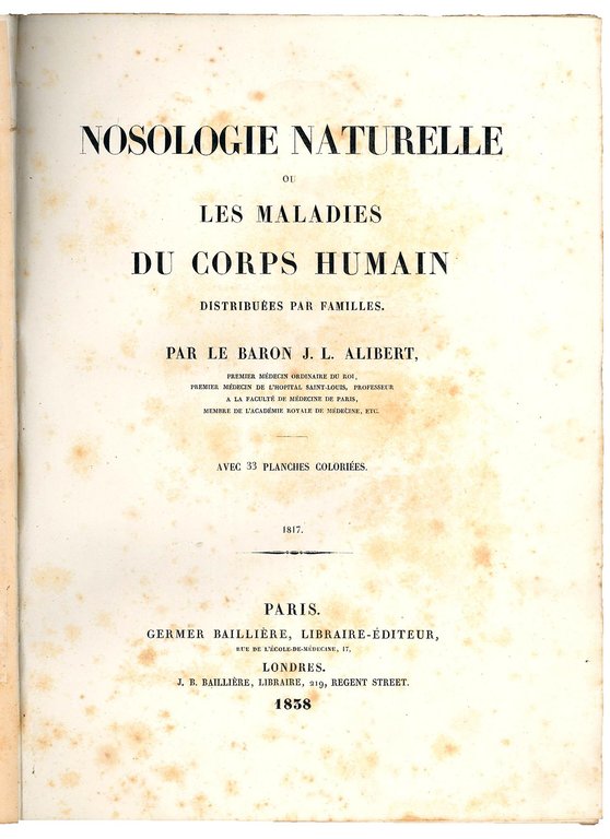 Nosologie naturelle ou les maladies du corps humain distribuées par …
